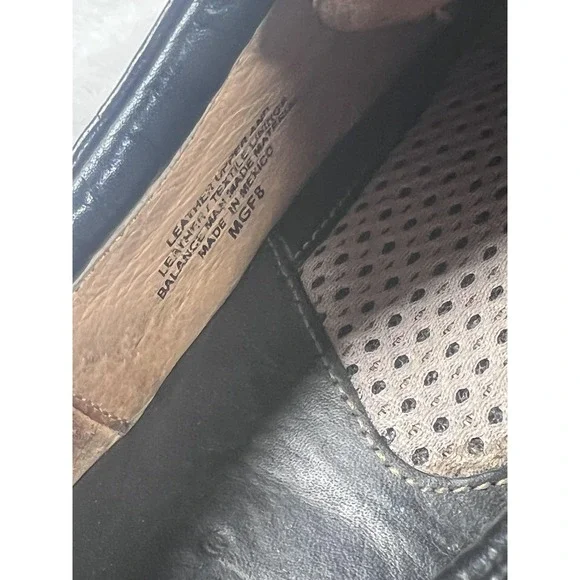 Born Shoes Womens Size 9 Black Leather Oxford Lace Up Comfort Casual Walking - Picture 6 of 10